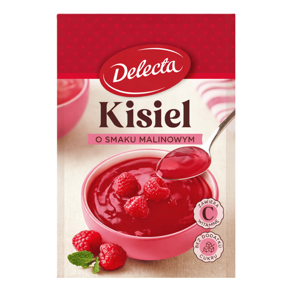 DELECTA | Hindbærsmagt gelé | 38 g
