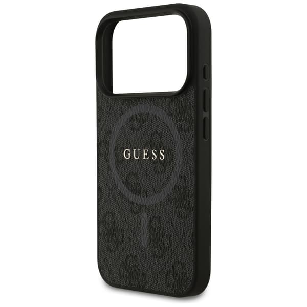 Guess 4G Ring Classic Logo MagSafe-etui til iPhone 17 Pro, sort