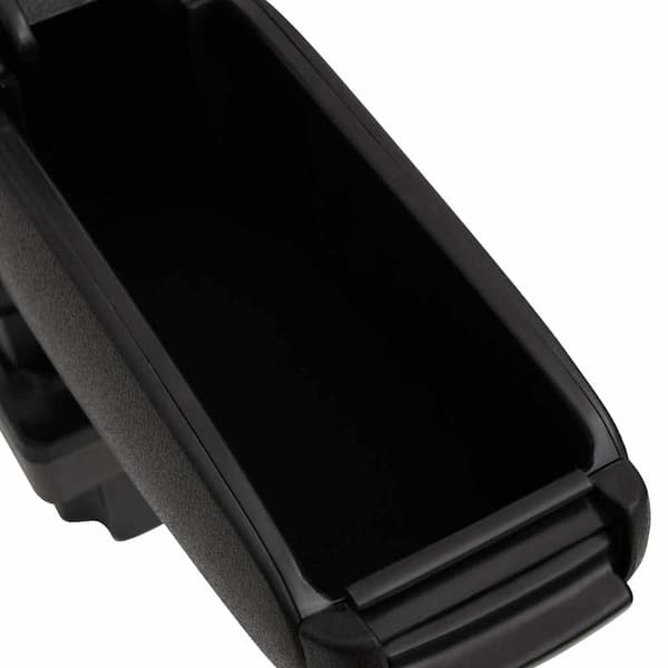 vidaXL bilarmlæn, sort, 11,5x32x(30-50) cm, ABS