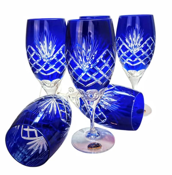 Koboltkrystal ølglas 500 ml ananas