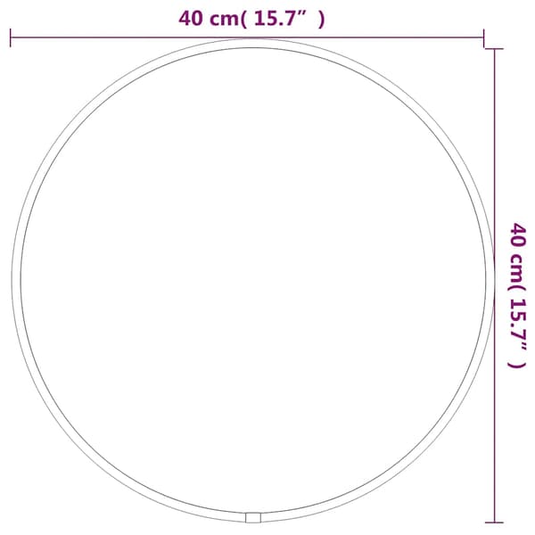 vidaXL Väggspegel, guld, Ø 40 cm, rund