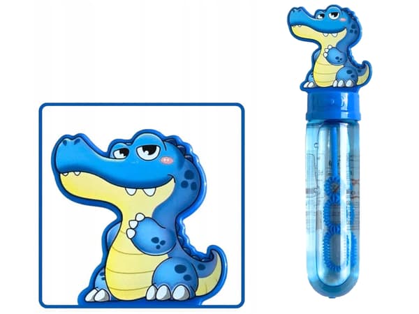 Krokodil såpbubblor flytande FÖR att blåsa bubblor 14cm klassisk