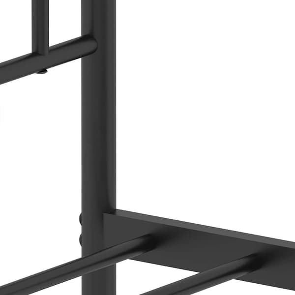 vidaXL metalsengestel med hovedgærde sort 183x213 cm