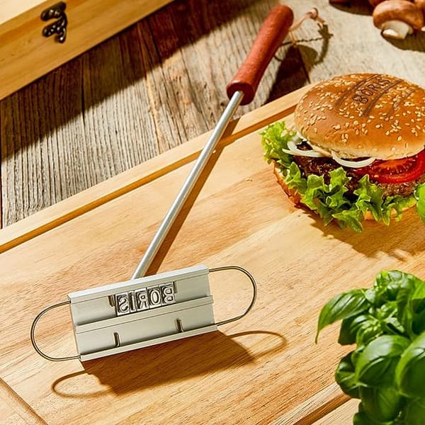 Grilljärn för att märka hamburgarkött