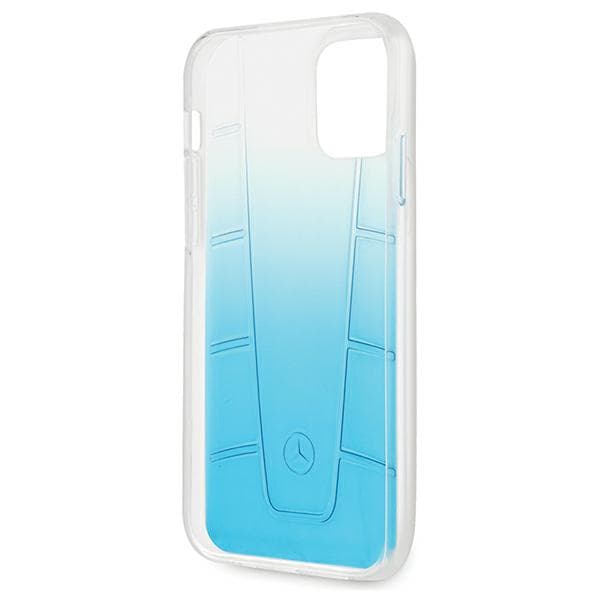 Mercedes Transparent Line-cover til iPhone 12/12 Pro, blå