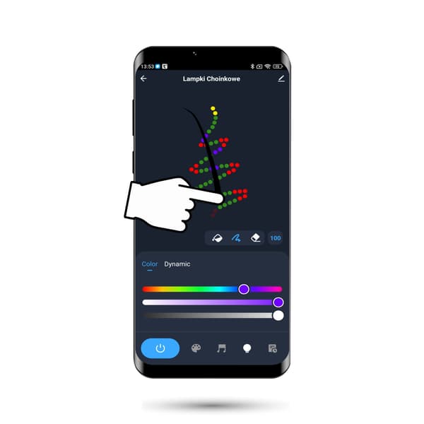 WiFi LED Julbelysning 10m Tuya Musik