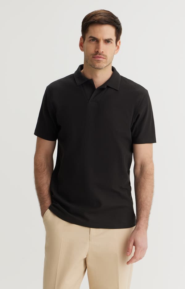 Sort polo XL