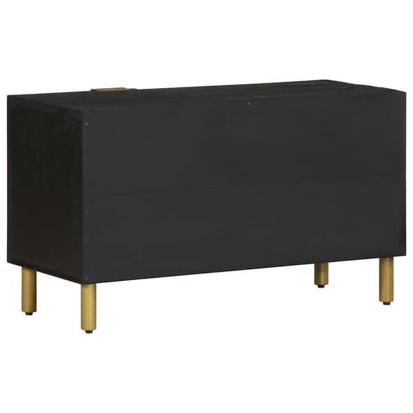 vidaXL TV-bord, sort, 80x33x46 cm