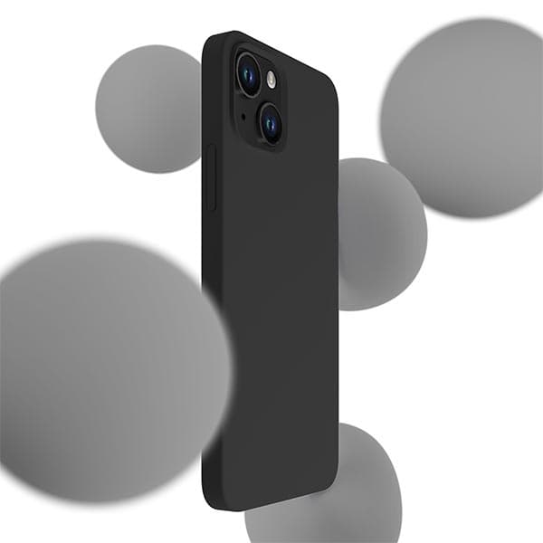 3MK Silikonskal till iPhone 14 Plus, Svart