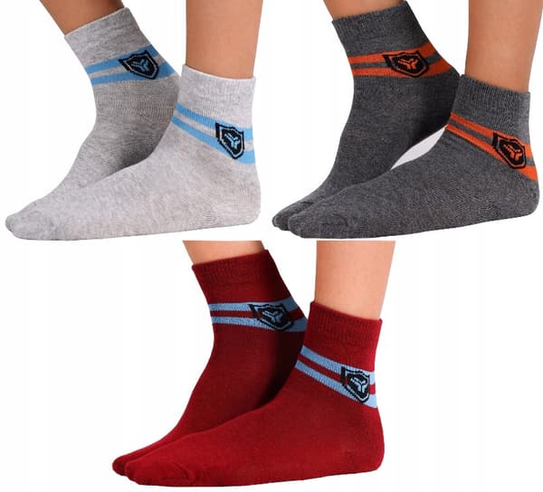 3-pack BOMULLSSTRUMPO FÖR POJKAR YO! 27/30 £015B