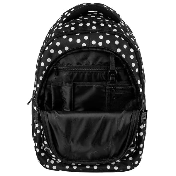Backup Retro Polka Dots musta teinityttöjen koulureppu