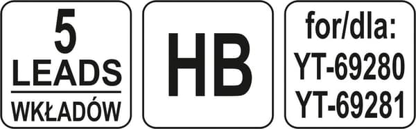 Grafit hb /5st/ YT-69285 YATO