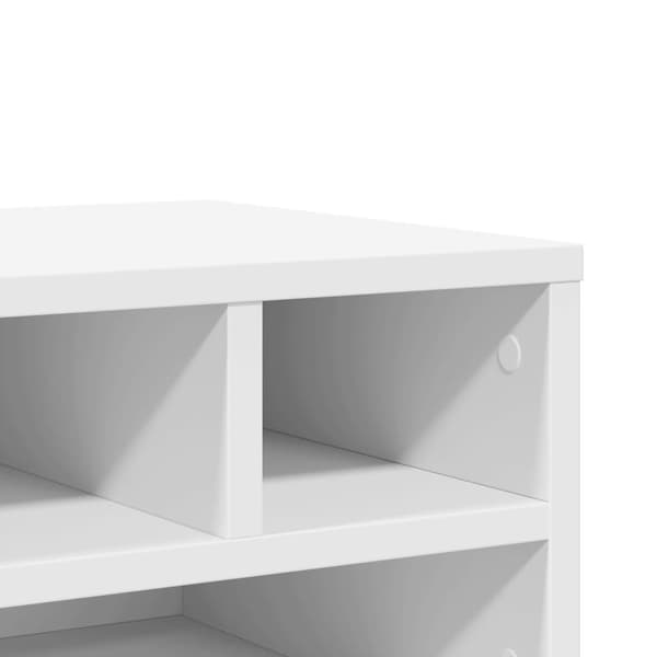 vidaXL printerstativ hvid 40x32x22,5 cm