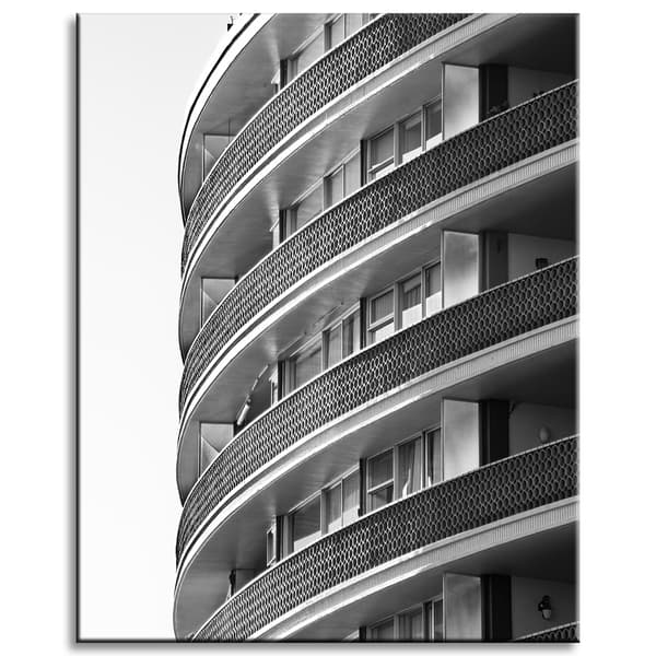 Lærredstryk Arkitektur Balkoner 40x50 cm