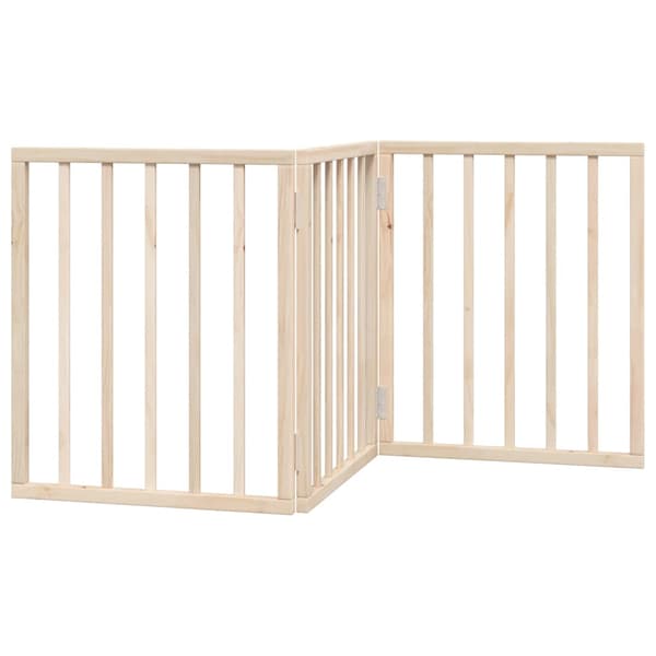vidaXL foldbart sikkerhedsgitter til hunde, 3 paneler, 150 cm