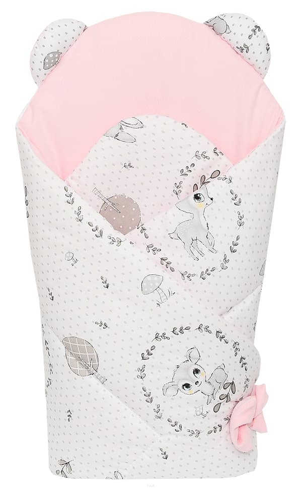Babysjal SAMMETSrosa med askkransar