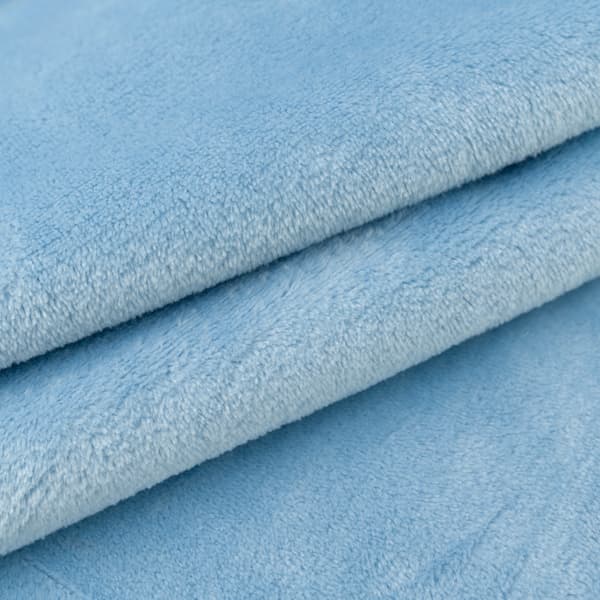 Minky fleece ljusblå