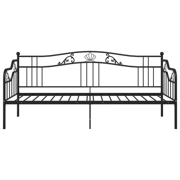 vidaXL sofastel sort metal 90x200 cm