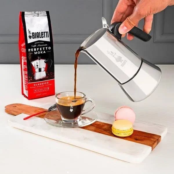 Bialetti New Venus kaffebryggare för 6 koppar, 225 ml, silver