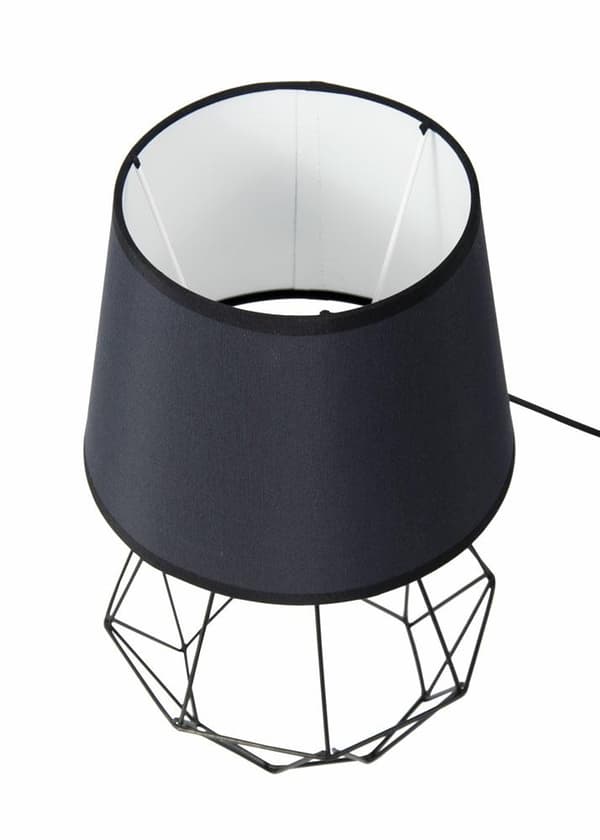 Diamant bordslampa, svart
