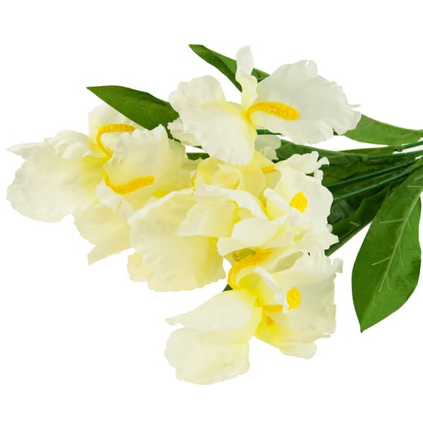 08357-B IRISBUKET KUNSTIG IRISBUKET HVID 7 STK. KUNSTIGE BLOMSTER IRIS