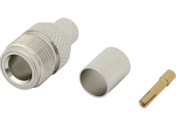 N-fatningstik til LMR300-kabel, krympet