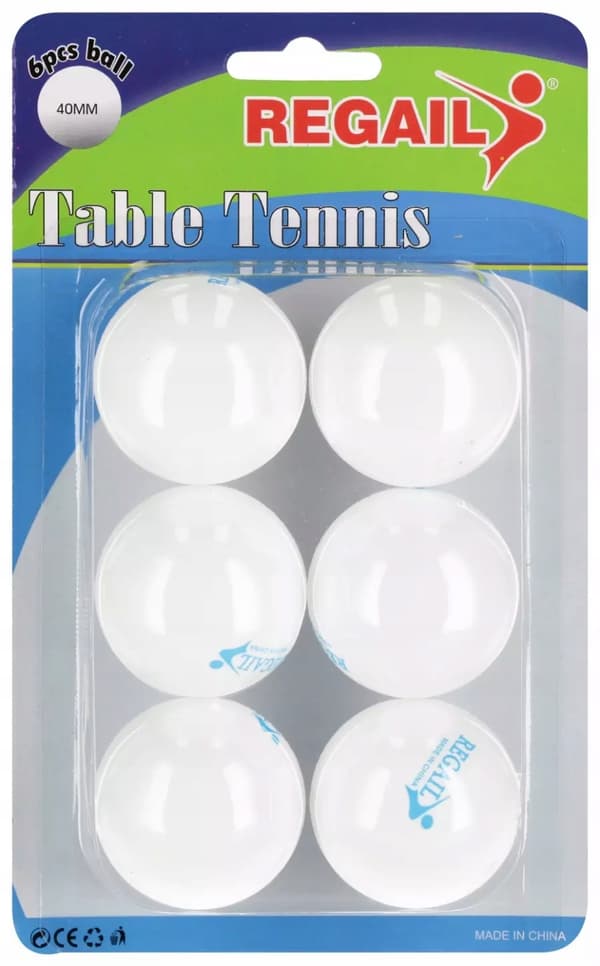 Bordtennisbolde 6 stk.