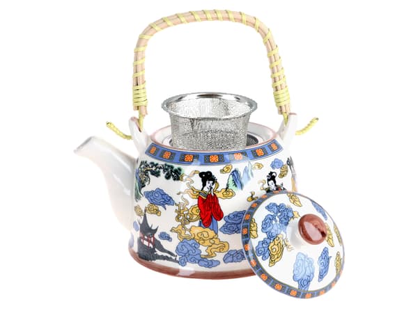 Keramisk elkedel med infuser