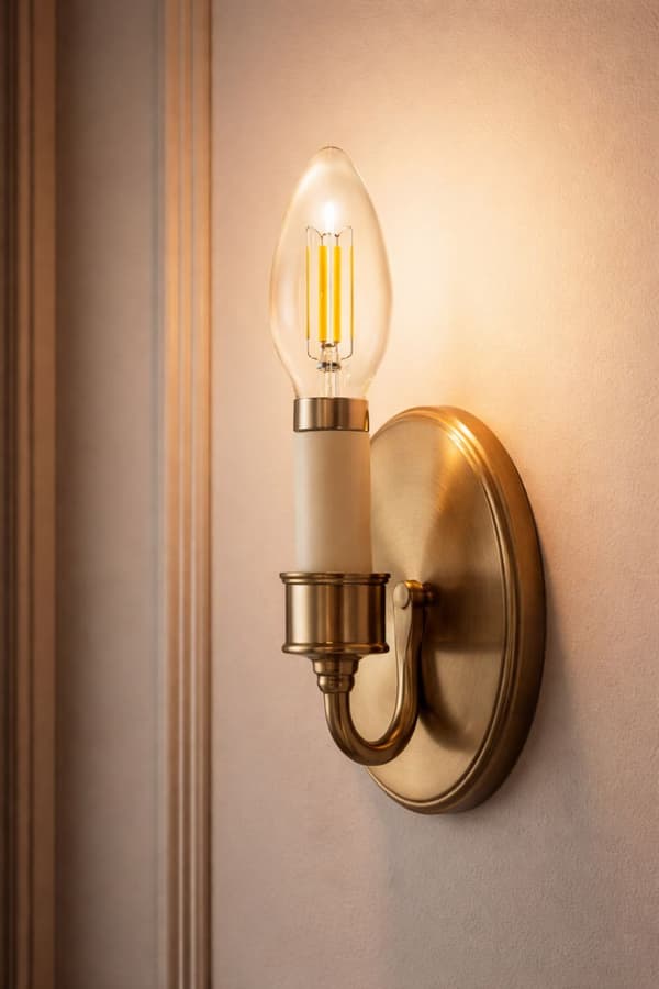 Flame Rak LED-lampa 4,2W E14