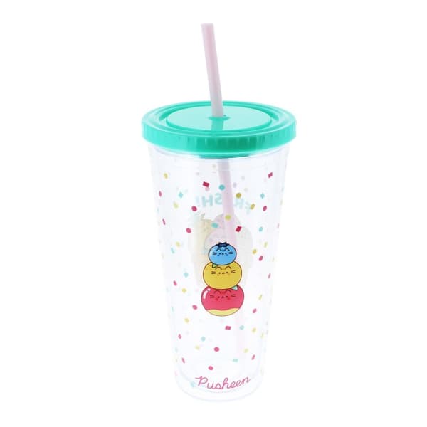 Pusheen-hedelmämuki pillillä