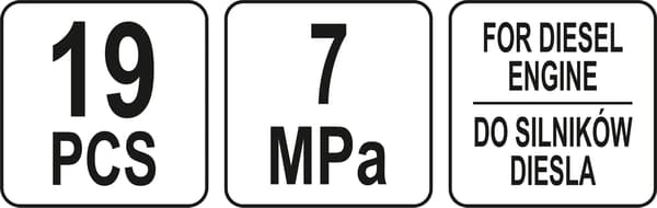 Kompressionstrykmåler diesel YT-73072 YATO