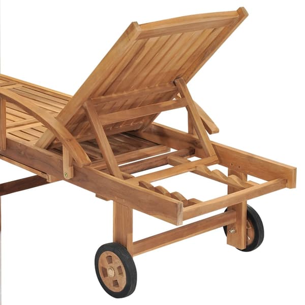 vidaXL Solstol massiv teak