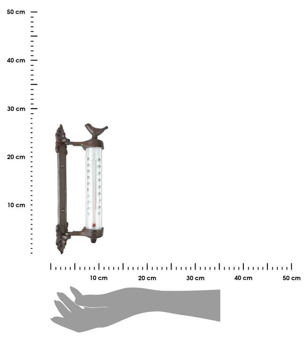 Ptak valurautainen seinälämpömittari