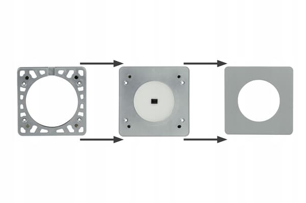 Infälld LED-möbellampa 3W IR-sensor infraröd silver 6000K SLL03