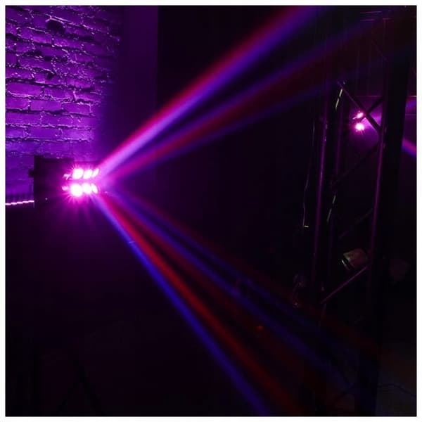 LIGHT4ME edderkoppehoved 6x10 disco-effekt hovedbevægelse
