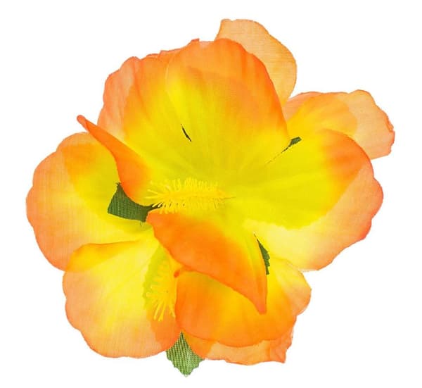 Stor orange Hawaii-hårspänne