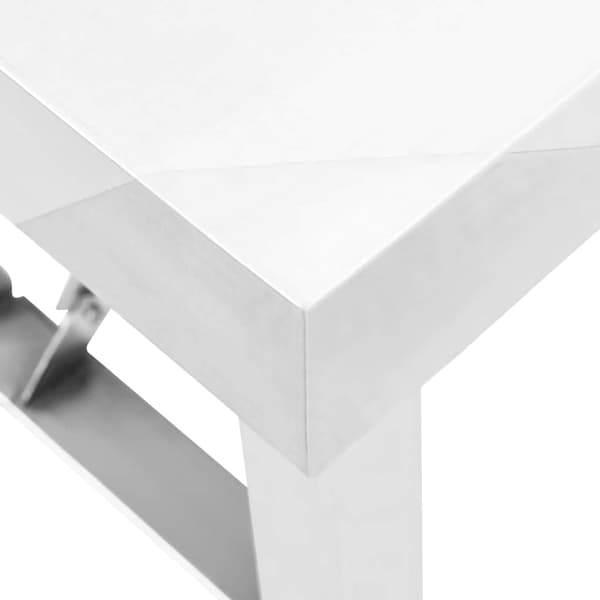 vidaXL foldbart køkkenbord 100x60x80 cm rustfrit stål
