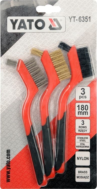 Trådborstar set 3 st YT-6351 YATO