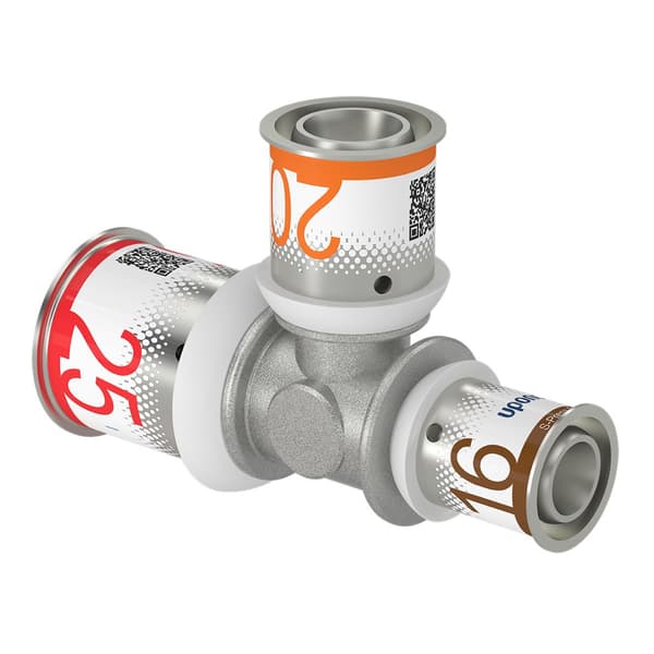 Uponor S-Press Plus Reduktions-T-stykke 25-20-16