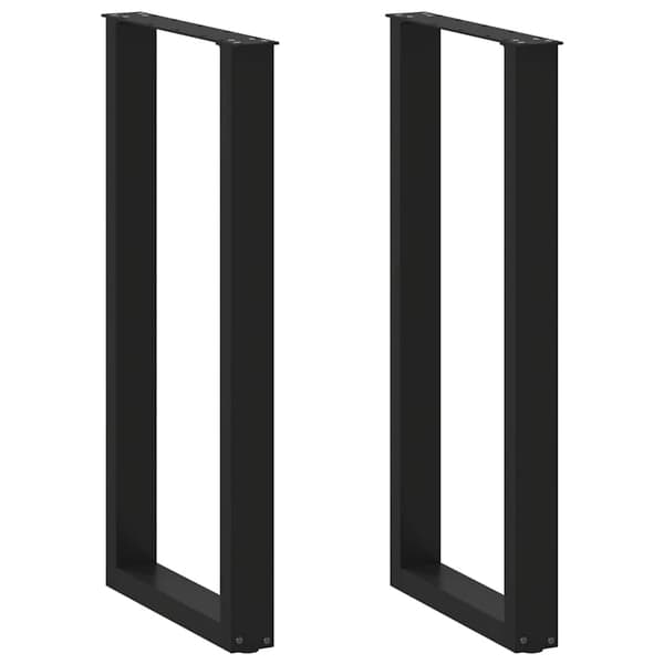 vidaXL sofabordsben, 2 stk., sort, 40x(100-101) cm, stål