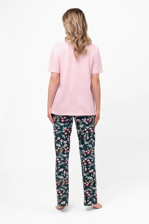 Dampyjamas, kortärmade, långbyxor, Marisal M