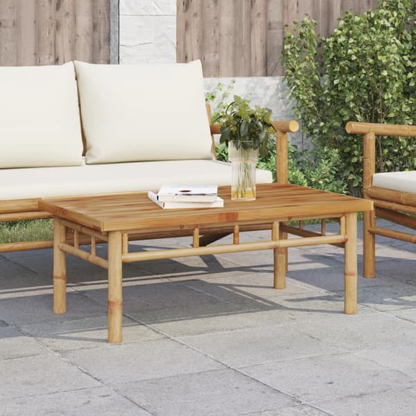 vidaXL Soffbord, 90x50x35 cm, bambu