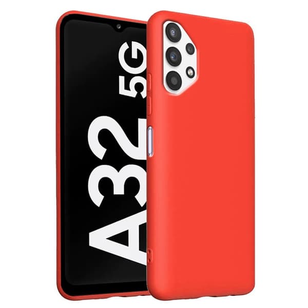 Etui til Samsung Galaxy A32 5G, Silikone Lite, rød