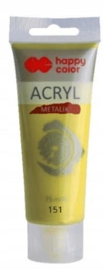 AKRYLFÄRG 75ML GRÖNGULD METALLIC (151) 1123