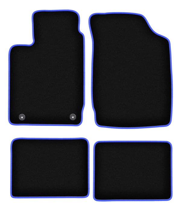CARLUX-BLÅ bilmåtter til: Renault Clio II hatchback (1998-2005)