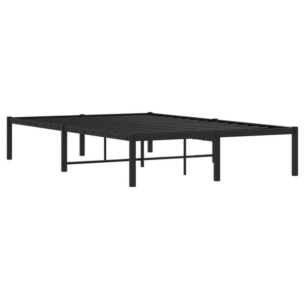 vidaXL metalsengestel sort 120x190 cm