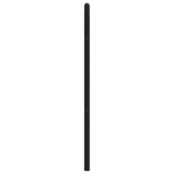 vidaXL metalsengegavl, sort, 193 cm