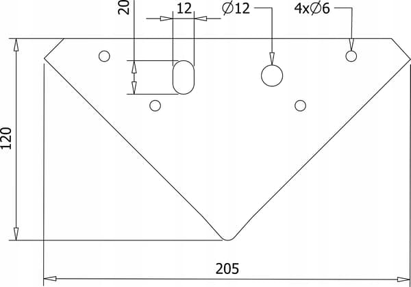 Møbelben SL038 Sort MAT H160