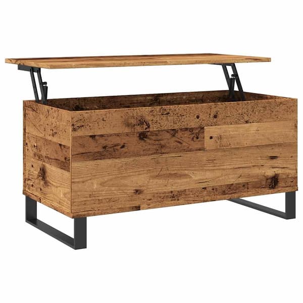 vidaXL Soffbord, Antikträ, 90x44,5x45 cm