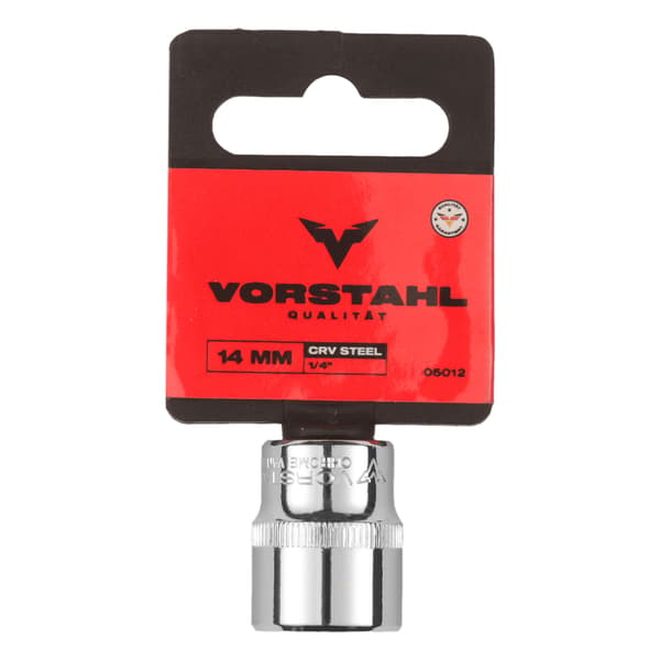 HEX SOCKET Lyhyt hylsyavain 1/4" CrV > 7mm < Vorstahl